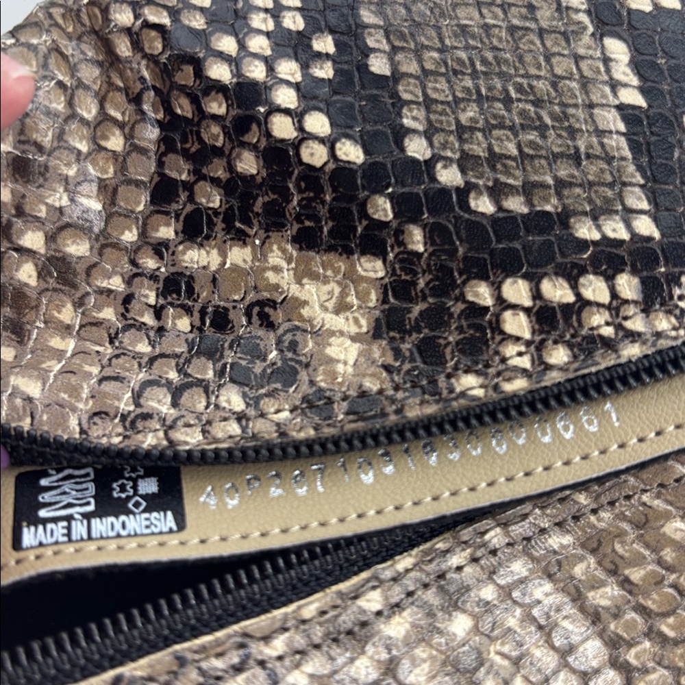 Ecco Python Snakeskin Leather Ankle Boots Gray & … - image 7